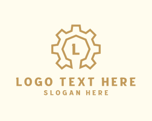 Sleek - Industrial Construction Gear Engineering logo design