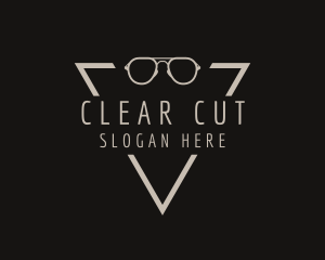 Simple Eyewear Triangle logo design