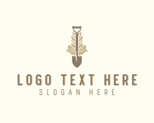 Plant Landscaping Shovel logo