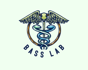 Medical Caduceus Wellness logo design