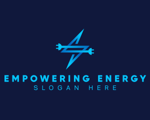 Electricity Plug Volt logo design