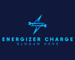 Electricity Plug Volt logo design