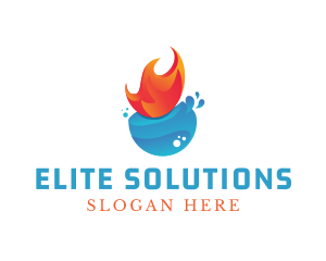 Drop Flame Repair Service logo design