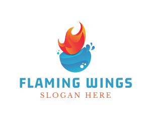 Drop Flame Repair Service logo design