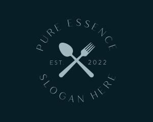 Spoon Fork Restaurant Wordmark logo design