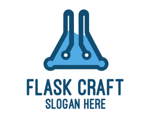 Flask Circuit Laboratory logo design