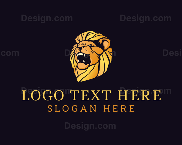 Luxury Lion Animal Finance Logo