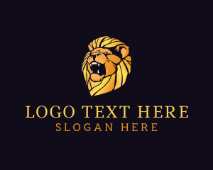 Roar - Luxury Lion Animal Finance logo design