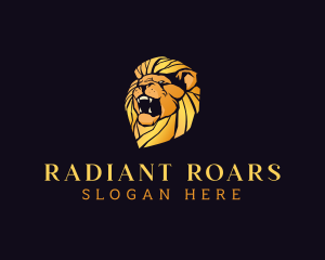 Luxury Lion Animal Finance logo design