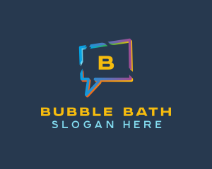 Speech Bubble Messaging logo design