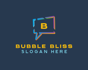 Speech Bubble Messaging logo design