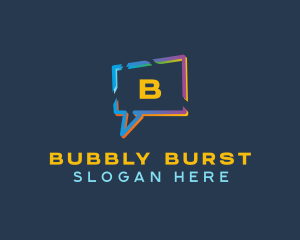 Speech Bubble Messaging logo design