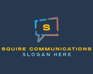 Speech Bubble Messaging logo design