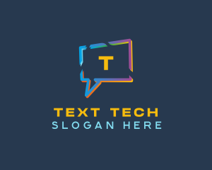 Speech Bubble Messaging logo design