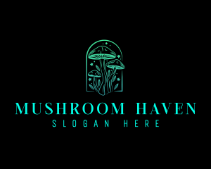 Magical Psychedelic Mushroom logo design