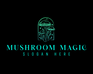 Magical Psychedelic Mushroom logo design
