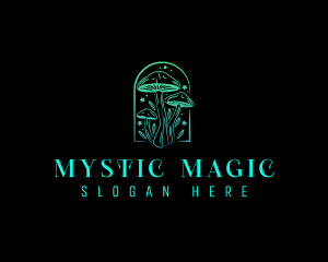 Magical Psychedelic Mushroom logo design