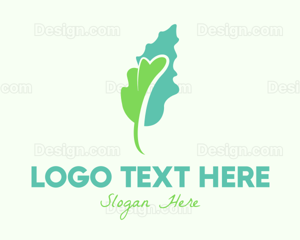 Abstract Leaf Organic Logo