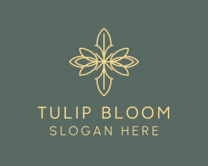 Tulip Flower Wellness logo design