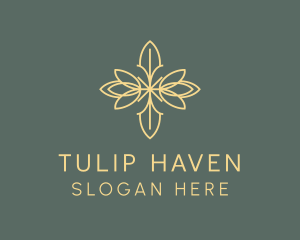 Tulip Flower Wellness logo design