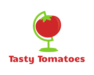 Red Tomato Globe logo design