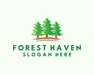 Pine Tree Forest logo design