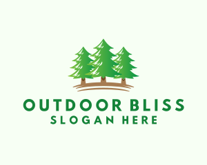 Pine Tree Forest logo design