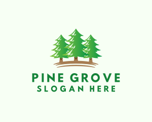 Pine Tree Forest logo design
