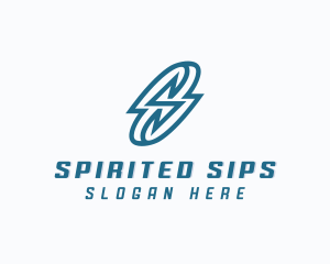 Lightning Bolt Letter S logo design