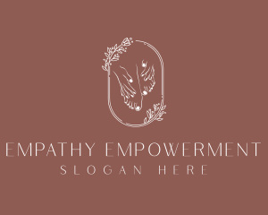 Floral Foot Massage Therapy logo design