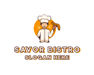 Pizza Chef Culinary logo design