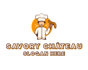 Pizza Chef Culinary logo design