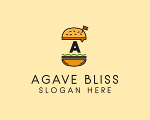 Burger Sandwich Resto logo design