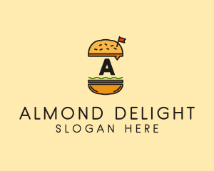 Burger Sandwich Resto logo design