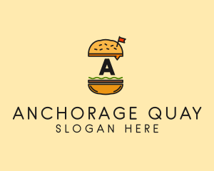 Burger Sandwich Resto logo design