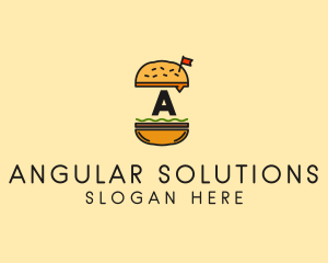 Burger Sandwich Resto logo design