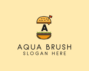 Burger Sandwich Resto logo design