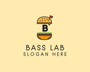 Burger Sandwich Resto logo design