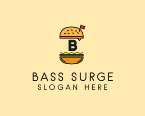 Burger Sandwich Resto logo design