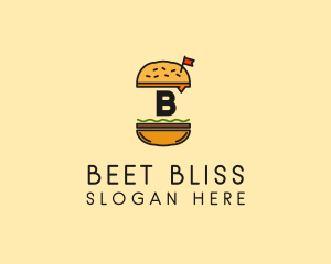 Burger Sandwich Resto logo design