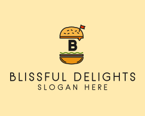 Burger Sandwich Resto logo design