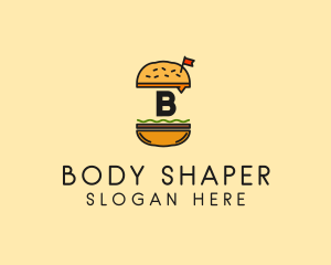 Burger Sandwich Resto logo design