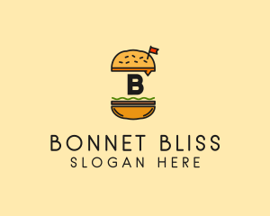 Burger Sandwich Resto logo design