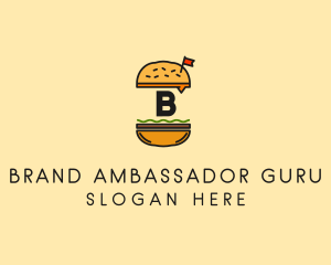 Burger Sandwich Resto logo design