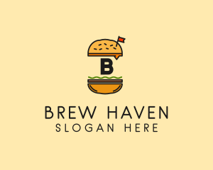 Burger Sandwich Resto logo design