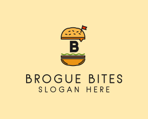 Burger Sandwich Resto logo design