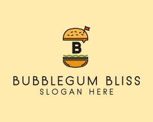 Burger Sandwich Resto logo design