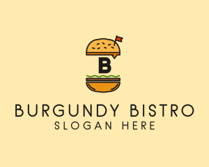 Burger Sandwich Resto logo design