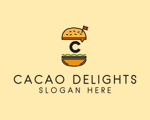 Burger Sandwich Resto logo design