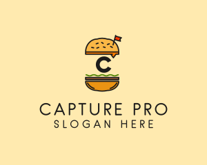 Burger Sandwich Resto logo design